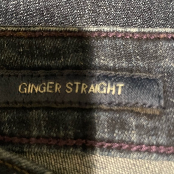 20W LUCKY BRAND Jeans | Ginger Straight | Dark Wash | fitted, plus, straight. - Picture 6 of 7